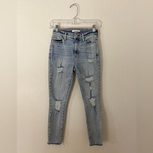 PacSun Light Blue Distressed Skinny Jeans